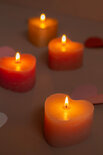 Rustik Lys - Candle Sculpture Heart lavender