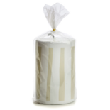 Rustik Lys - Outdoor Pillar Candle Stripes Pebble