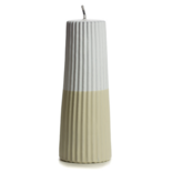 Rustik Lys - Outdoor Pillar Candle Grooved Sand L