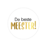 Gift sticker 'De beste meester', set of 3
