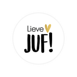 Gift sticker 'Lieve juf', set of 3