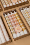 Rustik Lys - Dinner candle By Kimmi Harlekin s/4
