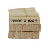 Mijn Stijl - Wooden label Merry x mas