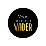Gift sticker 'Voor de beste vader', set of 3