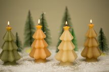 Rustik Lys - Christmas tree candle Star thijm S