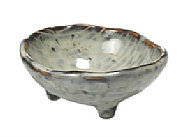 Broste Copenhagen - Bowl 'Nordic Sea' Stoneware w/3 small feet sea