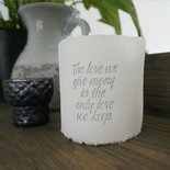 AfroDutchPaperStone - Tealight holder The love