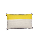 Broste Copenhagen - Cushion cover Frio w/filling vibrant yellow