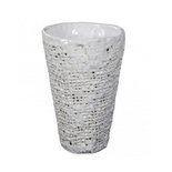 PTMD - Splendid white ceramic round vase m