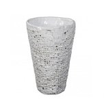 PTMD - Splendid white ceramic round vase s