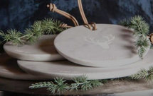 PTMD - Tray marble deer Large