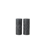 Broste Copenhagen - Pillar candle Crystal Smoked Pearl s/2