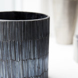 House Doctor - Tealight Pipe Black/grey