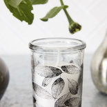 House Doctor - Candle Graphic Leaves