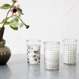 House Doctor - Candle Graphic Crosses