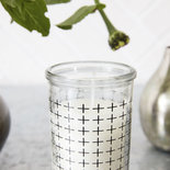 House Doctor - Candle Graphic Crosses
