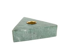MrsBloom - Candle holder Collin Triangle Green marble