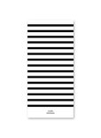 Studio Stationery - Noteblock black&white stripe
