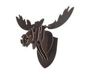 Wall trophy Moose wood