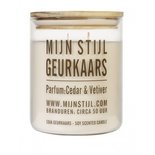 Mijn Stijl - Scented candle XL White cedar & vetiver