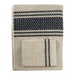 Mijn Stijl - Towel Creamy with dark blue stripe