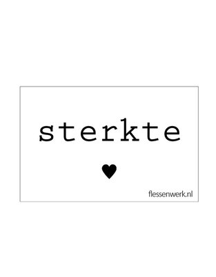 Flessenwerk - Card Sterkte