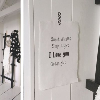(Op) de Maalzolder - Poster Sweet dreams sleep tight