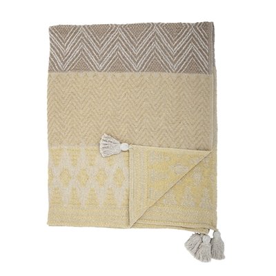 Bloomingville - Throw Nature / yellow 21