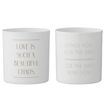 Bloomingville - Votive Love s/2