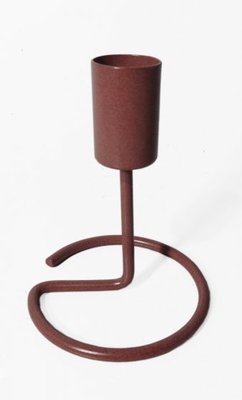 Branded By - Candle holder Swirl brown/pink
