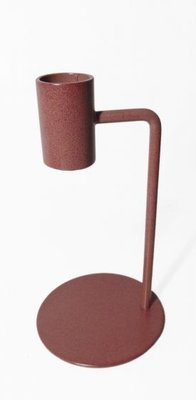Branded By - Candle holder Curve brown/pink