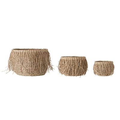 Bloomingville - Basket Seagrass Nature set of 3