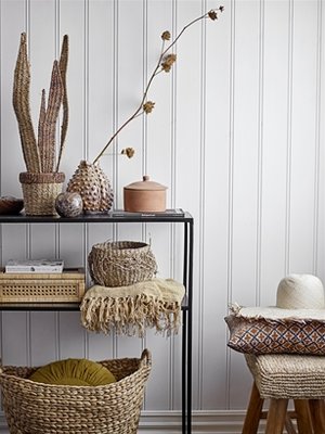 Bloomingville - Basket Seagrass Nature set of 3