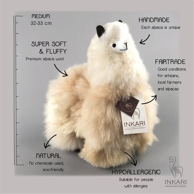 Inkari - Alpaca stuffed animal Sahara M