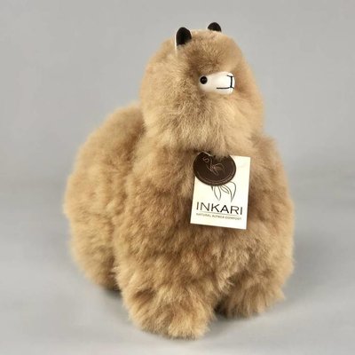 Inkari - Alpaca stuffed animal hazelnut M