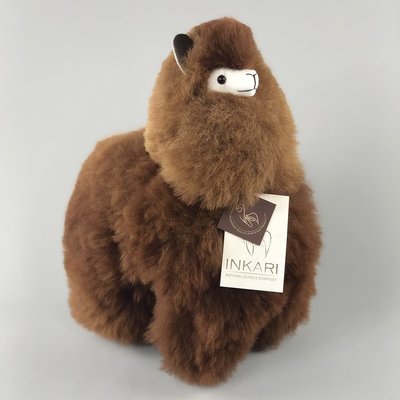 Inkari - Alpaca stuffed animal Choco cream M