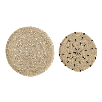 Bloomingville - Plate Seagrass Nature set of 2