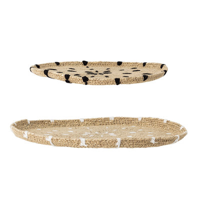Bloomingville - Plate Seagrass Nature set of 2