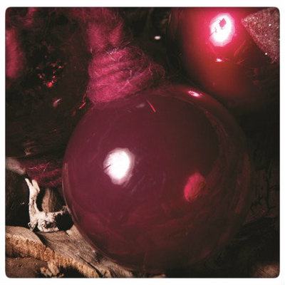PTMD - Christmas pink fuchsia Glass ball smooth