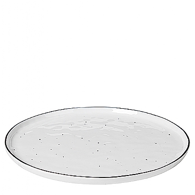 Broste Copenhagen - Salt - Dinner plate w/dots