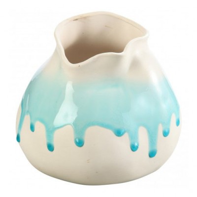 PTMD - North blue ceramic round pot M