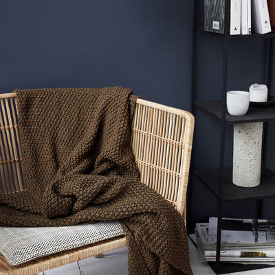 House Doctor - Solid - Blanket henna green