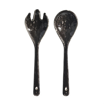 Broste Copenhagen - Nordic Coal - Salad serving set