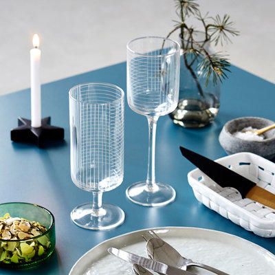 House Doctor - Check - White wine glass