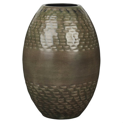 Broste Copenhagen - Vase Mustard Iron Green Lexo