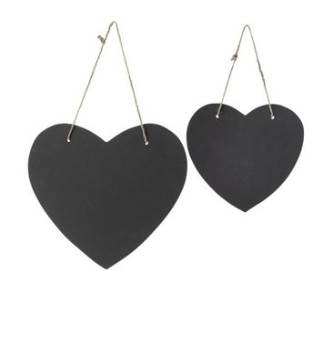 Broste Copenhagen - Chalk hearts s/2