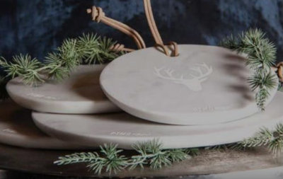 PTMD - Tray marble deer Small
