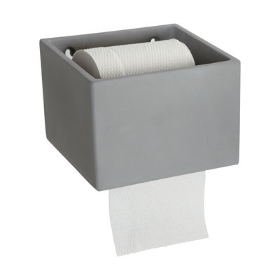 House Doctor - Cement - Toilet paper holder