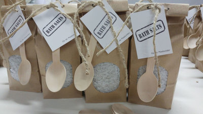 (Op) de Maalzolder - Paperbag bath salts grey