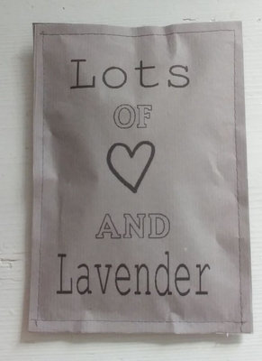 (Op) de Maalzolder - Scented sachet Lots of love